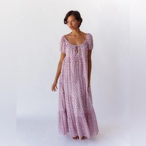 Daughters of India Sita Maxi Dress - Violet